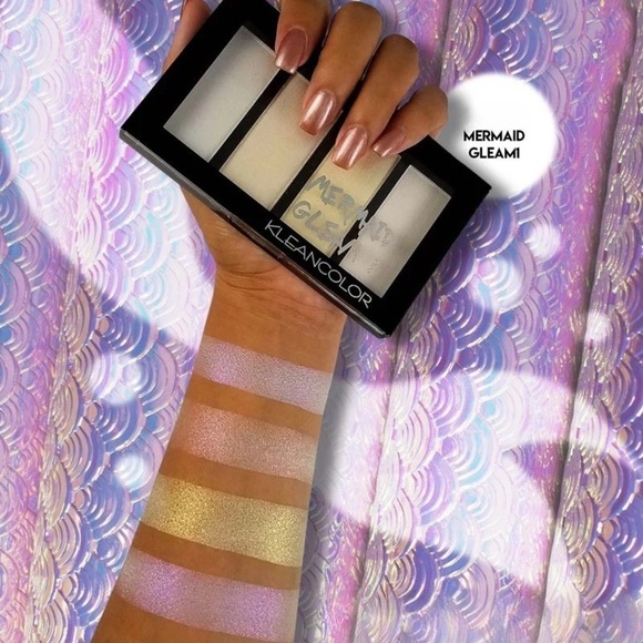 KleanColor Mermaid Gleam 1 Prismatic Highlighter Palette - Picture 2 of 2